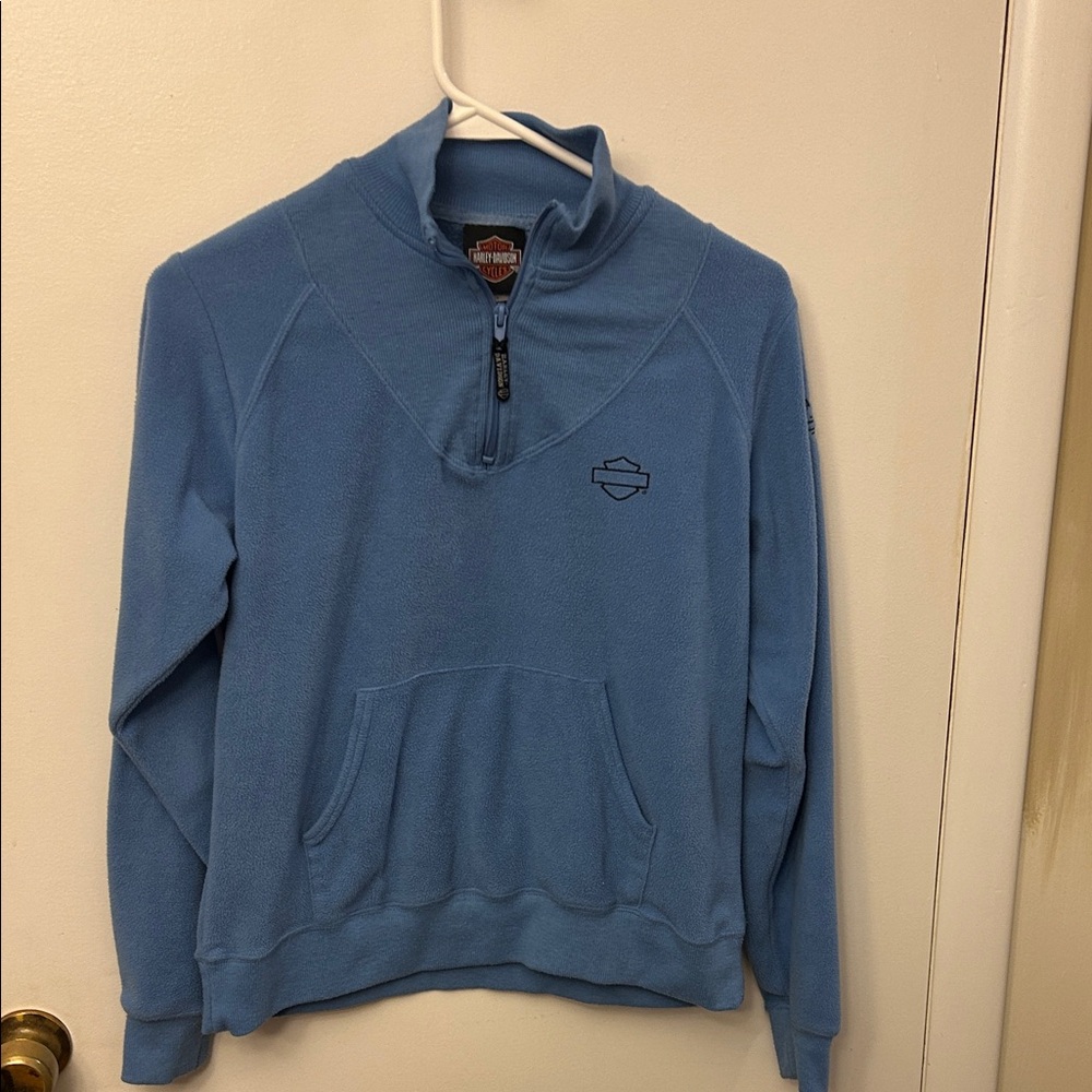 Harley-Davidson Light Blue Top Small Vintage